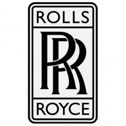 Sticker Rolls Royce blanc