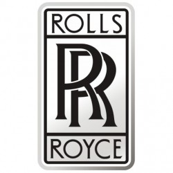 Sticker Rolls Royce bleu