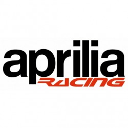 Stickers Aprilia racing noir