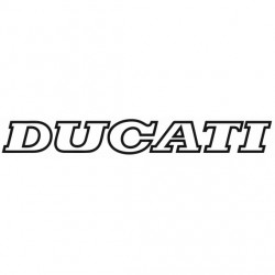 Stickers Ducati rouge