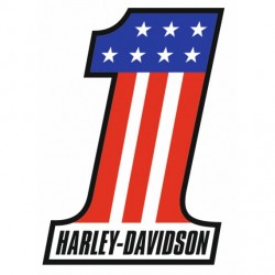 Stickers Harley Davidson (lettres noires)