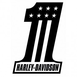 Stickers Harley Davidson number one