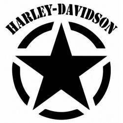 Stickers Harley Davidson ecusson rond
