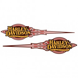 Stickers Harley Davidson flamme