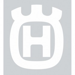 Stickers HUSQVARNA (blanc sur fond bleu)