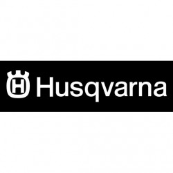 Stickers HUSQVARNA (logo + lettres blanc)