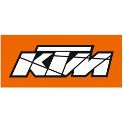 Stickers KTM (noir sur fond orange)