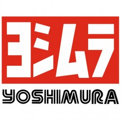 Stickers Suzuki Yoshimura blanc fond rouge
