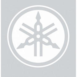 Stickers Yamaha logo blanc