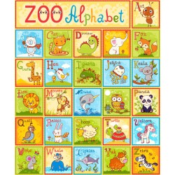 Sticker Alphabet multicolore