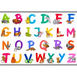 Sticker Alphabet coloré