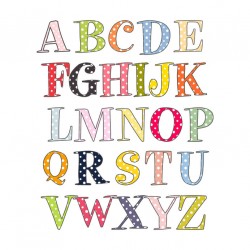 Sticker Alphabet kids font