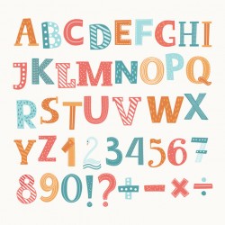 Sticker Alphabet anglais