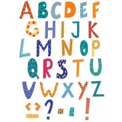 Sticker Alphabet candy