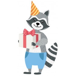 Sticker panda cadeau