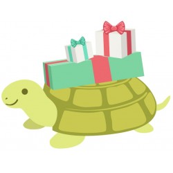 Sticker crocodile cadeau