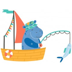 Sticker crocodile skate