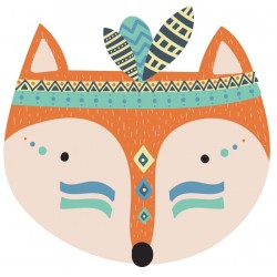 Sticker tête lapin