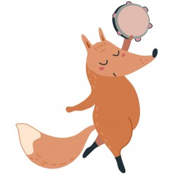 Sticker vache violon