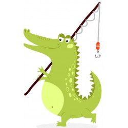 Sticker crocodile cocktail