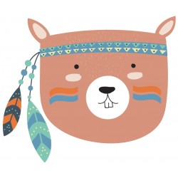 Sticker tête lion