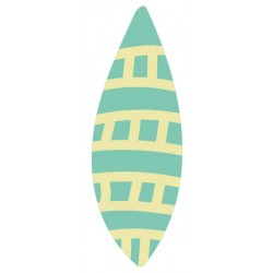 Sticker plume bleus