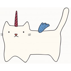 Sticker chat coeur