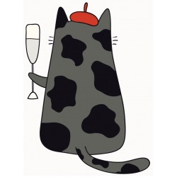 Sticker chat sourire