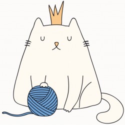 Sticker jouet chat