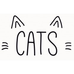 Sticker chat carpette