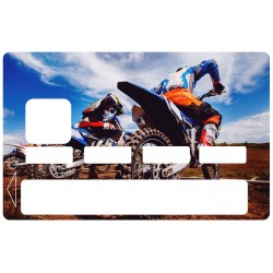 Stickers Autocollant Carte bancaire - Skin - CB Moto cross 1153