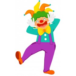 Sticker clown poirier