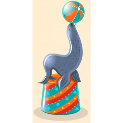 Sticker figure équilibre ballon