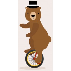 Sticker lion grosse tête
