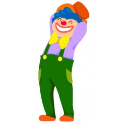 Sticker clown heureux