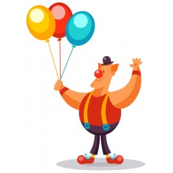 Sticker éléphant ballon doré