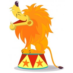 Sticker jongleur rond