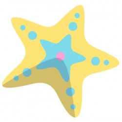 Sticker dauphin bleu blanc