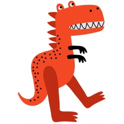 Sticker dinosaure jaune