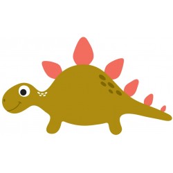 Sticker dinosaure verts