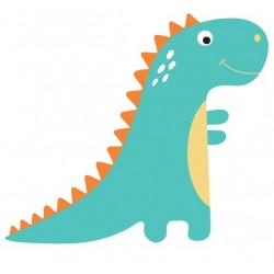 Sticker dinosaure longue queue