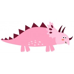 Sticker dinosaure violet