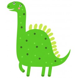 Sticker dinosaure éventail