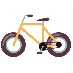 Sticker tractopelle jaune gris