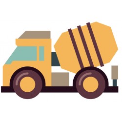 Sticker camion vert