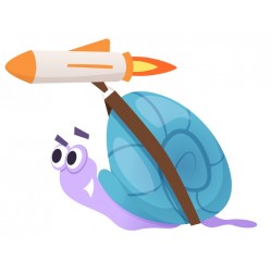 Sticker escargot skate