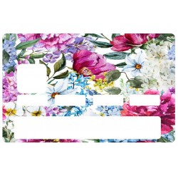 Autocollant CB Fleurs pêle mêle vintage