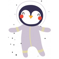 Sticker renard astronaute