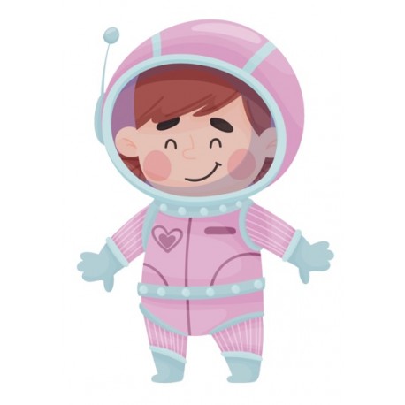 Sticker pieuvre astronaute