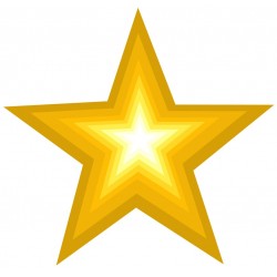 Sticker étoile brillante